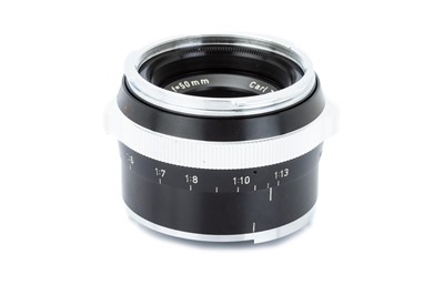 Lot 205 - A Carl Zeiss S-Planar f/4 50mm Lens