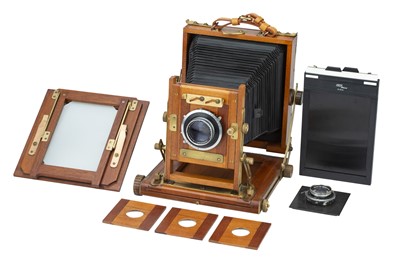 Lot 271 - A John Nesbitt 7x5" Large Format Field Camera Camera