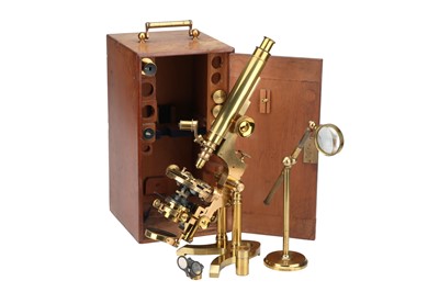 Lot 372 - A Very Fine Late Victorian, Ross Zentmayer Microscope