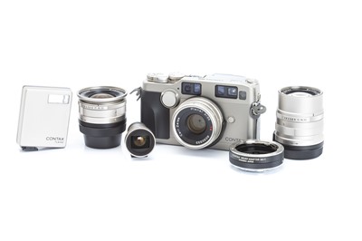 Lot 216 - A Contax G2 Rangefinder Outfit