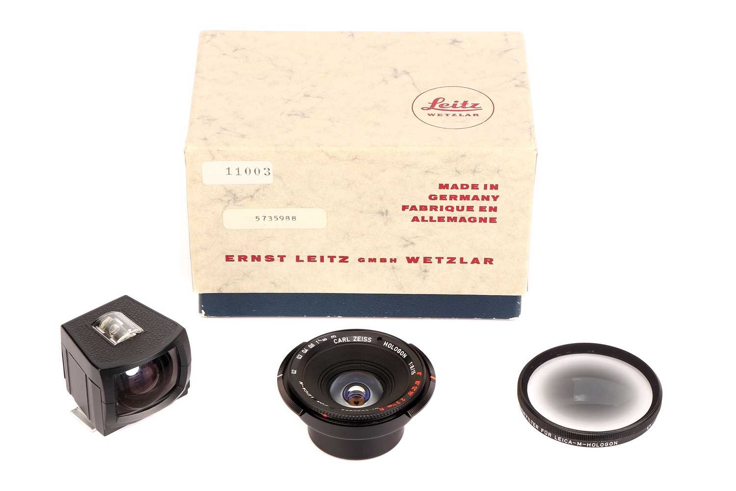 Lot 1072 - A Carl Zeiss Hologon f/8 15mm Lens