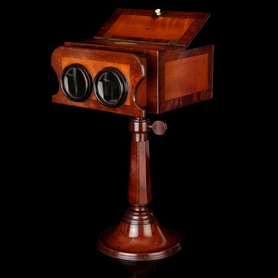 Lot 184 - A Brewster-Pattern Pedestal Dioramic Stereoscope