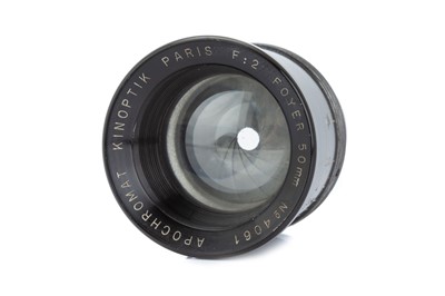 Lot 315 - A Kinoptik Paris Foyer Apochromat f/2 50mm Lens