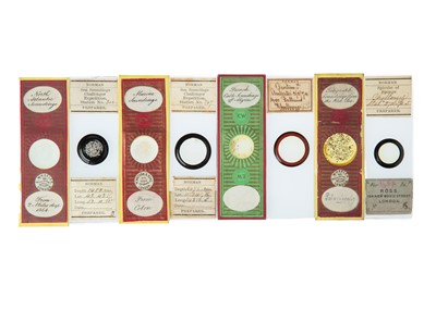 Lot 421 - A Collection of 12 Challenger Expedition Microscope Slides